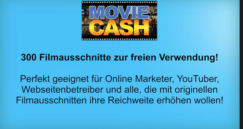 Moviecash - 300 Filmausschnitte